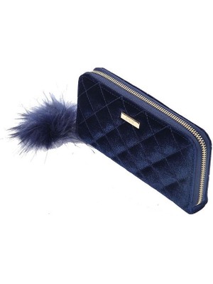 Rachell Abiye Mavi Clutch Çanta