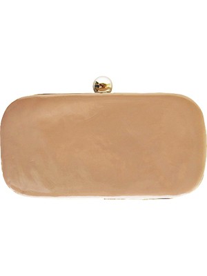 Rachell Krem Clutch Çanta