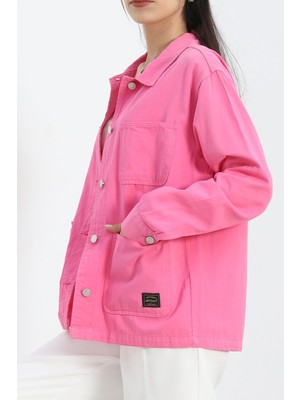 Hkn Amazing Worker Denim Ceket Pembe - 2374.1367.