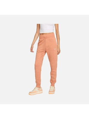 Nike Phoenix Fleece High Rise Womens Sweatpants Kadın Yüksek Belli Polarlı Turuncu Eşofman Altı DQ5688