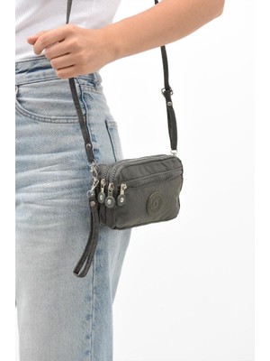 Baginn Klinkır Kumaş Mini Çapraz Askılı Kadın Cep Telefonu Çantası El Çantası Cüzdan 10*18 cm Su Itici