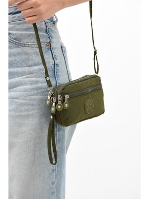 Baginn Klinkır Kumaş Mini Çapraz Askılı Kadın Cep Telefonu Çantası El Çantası Cüzdan 10*18 cm Su Itici