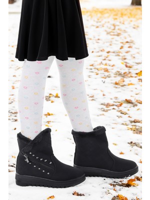 Kiko Kids Hezan Fermuarlı Kız Çocuk Bot Ayakkabı
