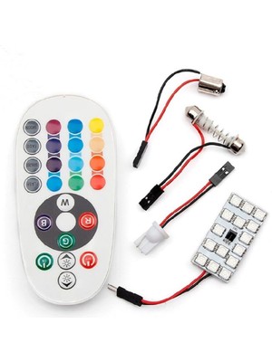 Space Tavan Lambası 18 SMD RGB Led 16 Renk Animasyon 12V/LATV104