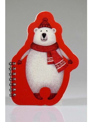 Melnio Kutup Ayısı Mini Şekilli Defter