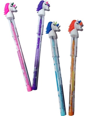 4 Adet Unicorn Başlıklı Yumurtalan Kuşun Kalem