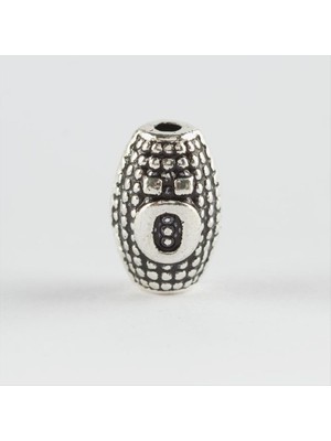 Bijuteri Net 8 mm Arpa Kesim Metal Harf ( Metal Tesbih Harfi )