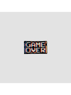 Uretti El Yapımı Game Over Yazılı Etamin Broş