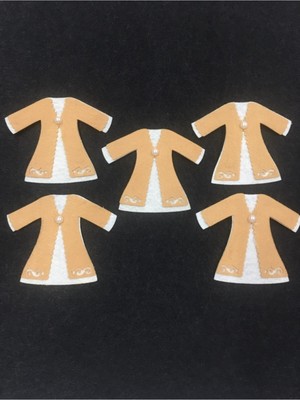 Karan Tuhafiye Kaftan Keçe Süsü 5 Li Set