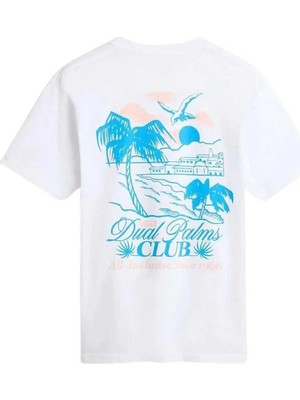 Vans Dual Palms Club Ss Erkek Beyaz T-Shirt