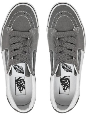 Vans Sk8-Low Unisex Gri Sneaker