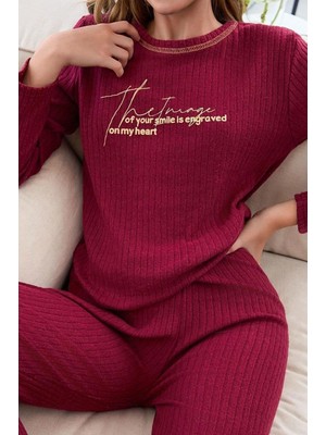 KK Collection Baskılı Interlok Pijama Takımı