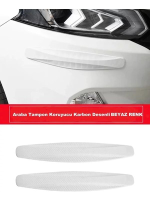 Safestore 2'li Araba Tampon Koruyucu Karbon Desenli