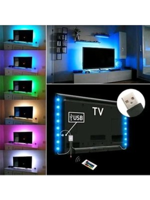 Dora Led Televizyon Monitör Arkası Kumandalı Rgb Şerit LED 1 Metre