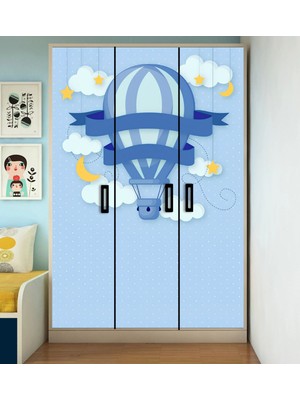 Özbey Reklam Çocuk Dolabı Kaplama Folyo Sticker Kendinden Yapışkanlı Çe4 ( Ölçüsü 150 x 160 cm / Tek Parça )