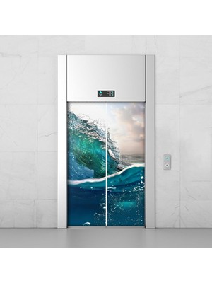 Özbey Reklam Asansör Kaplama Folyo Sticker Kendinden Yapışkanlı A167 (  Tek Parça )