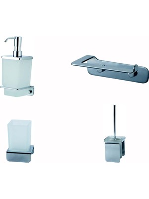 Çelik Banyo Paris Banyo Seti -26 (4 Parça)