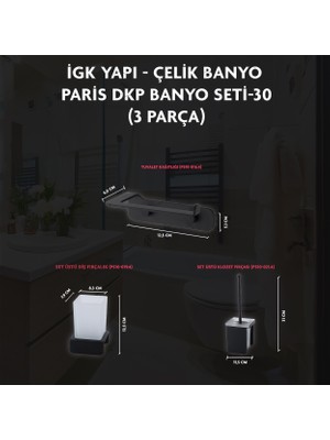 Çelik Banyo Paris Banyo Seti -30 (3 Parça)