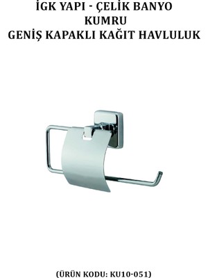 Çelik Banyo Kumru Geniş Kapaklı Kâğıt Havluluk (KU10-051)