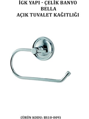 Çelik Banyo Bella Açık Tuvalet Kâğıtlığı (BS10-009)