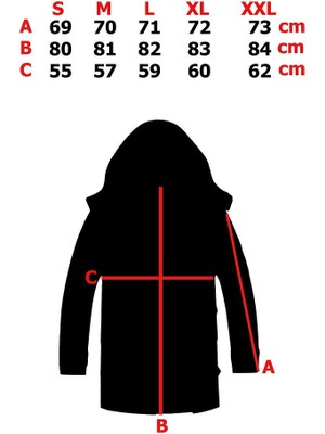 Alaska The Last Frontier Soğuğa ve Suya Dayanıklı Oxford Kumaş Kapüşonlu Kısa Parka Kaban --Siyah2--