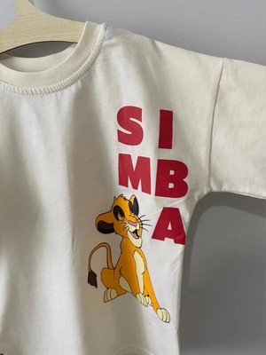 Asel Kids Simba Baskılı Şort Tshirt Takım