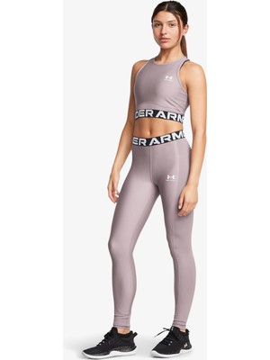 Under Armour Heat Gear Rib Kadın Mor Antrenman TAYTI.015