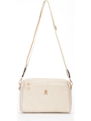 Fidella Kadın 3 Bölmeli Astarlı Ayarlanabilir Kolon Askılı Çapraz Omuz Çantası K207