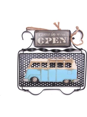 Urz Kids Dekoratif Metal Kapı Yazısı Minibüs Dekorlu