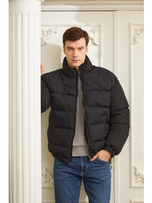 Danger Erkek Oversize Şişme Mont Siyah - 832DNGR