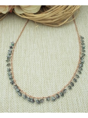 Canka Mistik Topaz Taşlı Gümüş Kolye