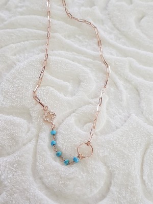 Canka Firuze Taş Tasarım Gümüş Kolye