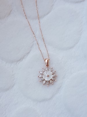 Canka Manolya Gümüş Kolye