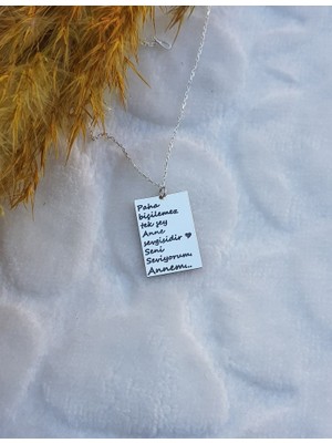 Canka Anneler Günü Gümüş Kolye