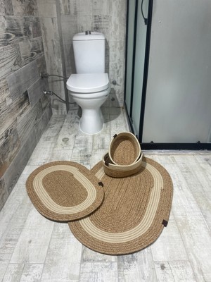 Jüt , Hasır ,banyo Paspas Takımı, Banyo Sepet Takımı ,paspas Takımı