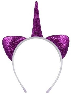 Kidspartim Unicorn Simli Mor Taç