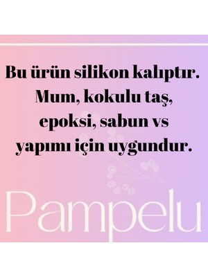 Pampelu Love Yazılı Şekilli Kalp Silikon Sabun Kalıbı