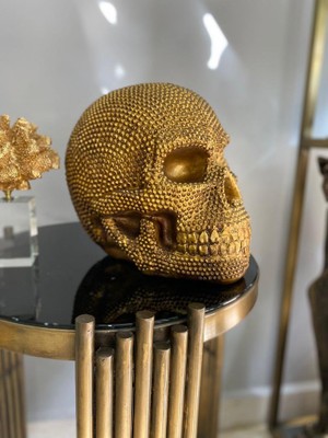 Mirsa Global Büyük Kurukafa, Iskelet Dekoratif Aksesuar Biblo Heykel