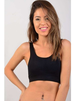 Elite Life Sünger Destekli Kadın Siyah Büstiyer 772