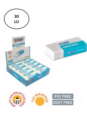 Gıpta Silgi Premium Pvc-Dust Free Beyaz (30 Lu Paket)