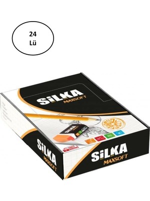 Silka Maxsoft Turuncu Silgi 24'lü