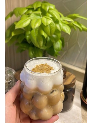 Mis Kitchen 1 Adet Pinterest Boncuk Şekli Kahve Bardağı Seti - Soğuk ve Sıcak Kahve Sunum Bardağı