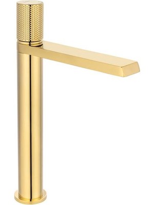 FK-9122 Parlak Altın Yüksek Lavabo Bataryası