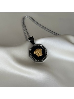 Laria Jewelry Çokgen Versace Model Kolye