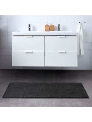 Ikea Södersjön Banyo Paspası Koyu Gri 60 x 120 cm