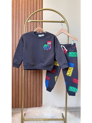 Tios Trend LEGO Baskılı Sweatshirt Alt 2'li Takım