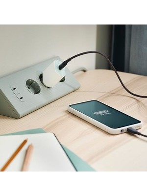 Ikea Sjöss Usb-C Girişli Şarj Aleti, Beyaz, Tek Girişli