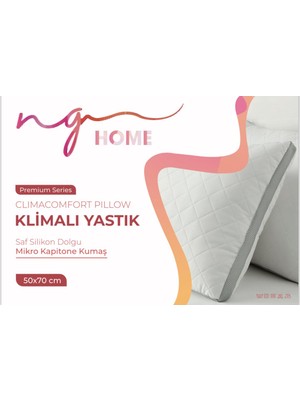 Ng Home Klimalı Yastık - Beyaz / Açık Gri