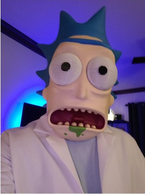 Cadılar Bayramı Ricki Sanchez Rick And Morty Maske Dev Boy Giyilebilir