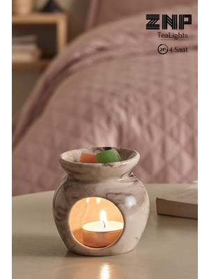 Maison Art 10 Adet | Lavanta Kokulu Tealight Mum | 4 Saat Yanar | Dekoratif Mumluk Mumu